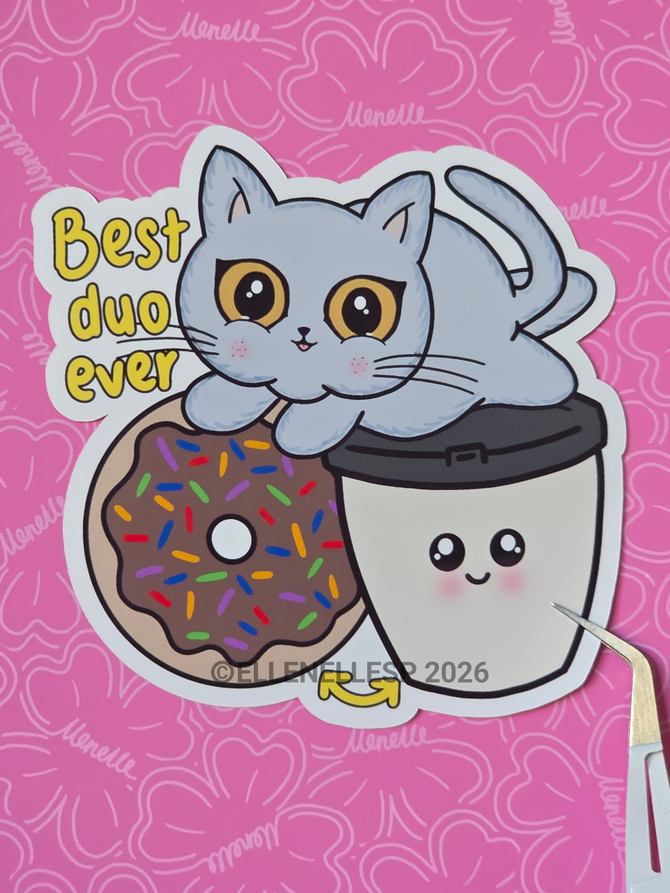 Boba Best Duo Ever Sticker