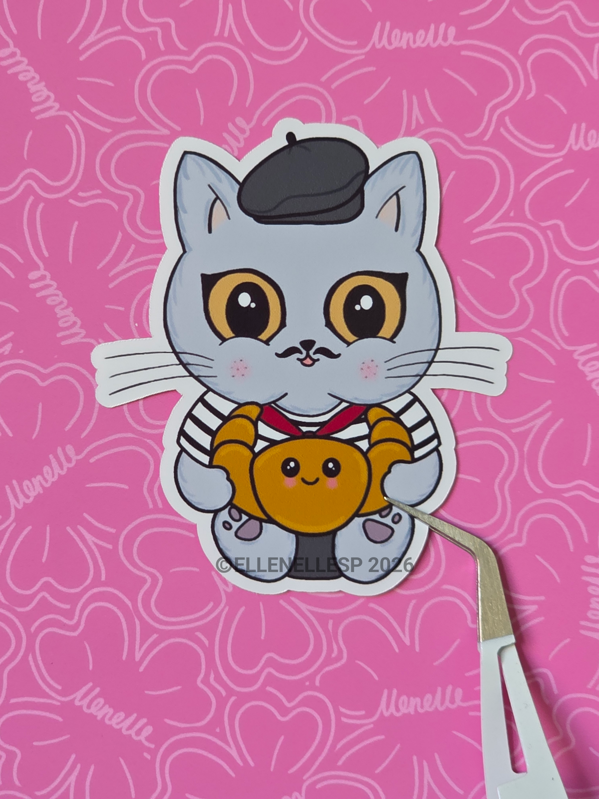Boba Croissant Sticker