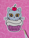 Boba Cupcake Sticker