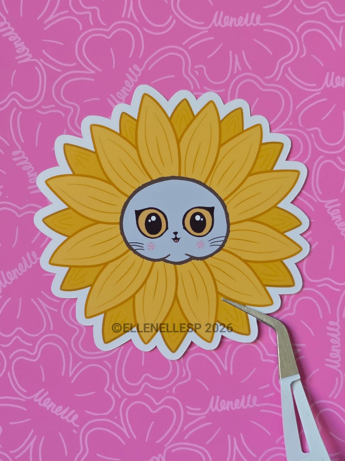 Boba Sunflower Sticker