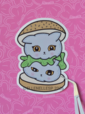 Boba Burger Stack Sticker