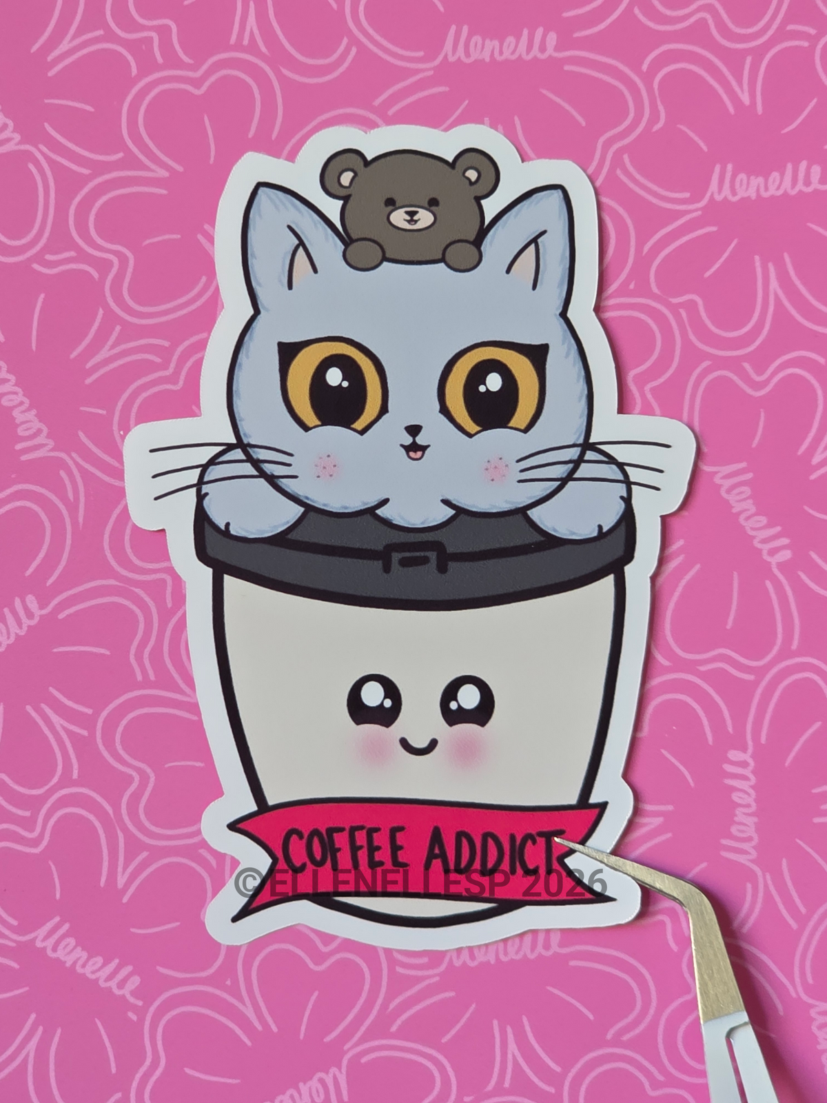 Boba Coffee Addict Sticker