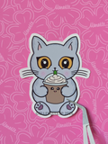 Boba Drinking Frappe Sticker