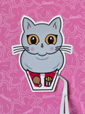 Boba Fried Chicken Bucket Sticker