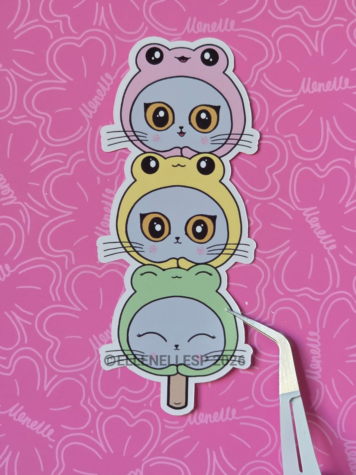 Boba Froggie Dango Sticker