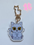 Boba Heart Sign Keychain