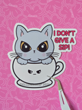 Boba I Don't Give A Sip Sticker