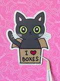 Shadow I Love Boxes Sticker