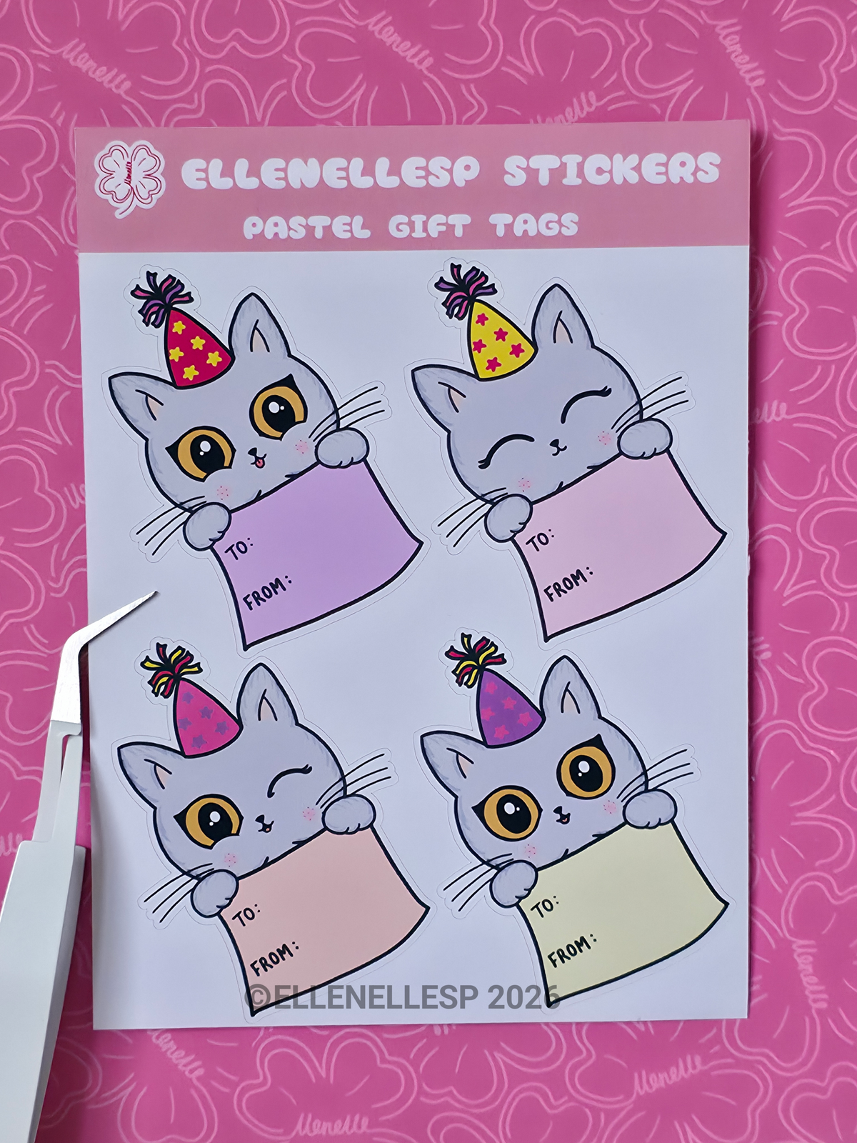 Pastel Gift Tag Stickers