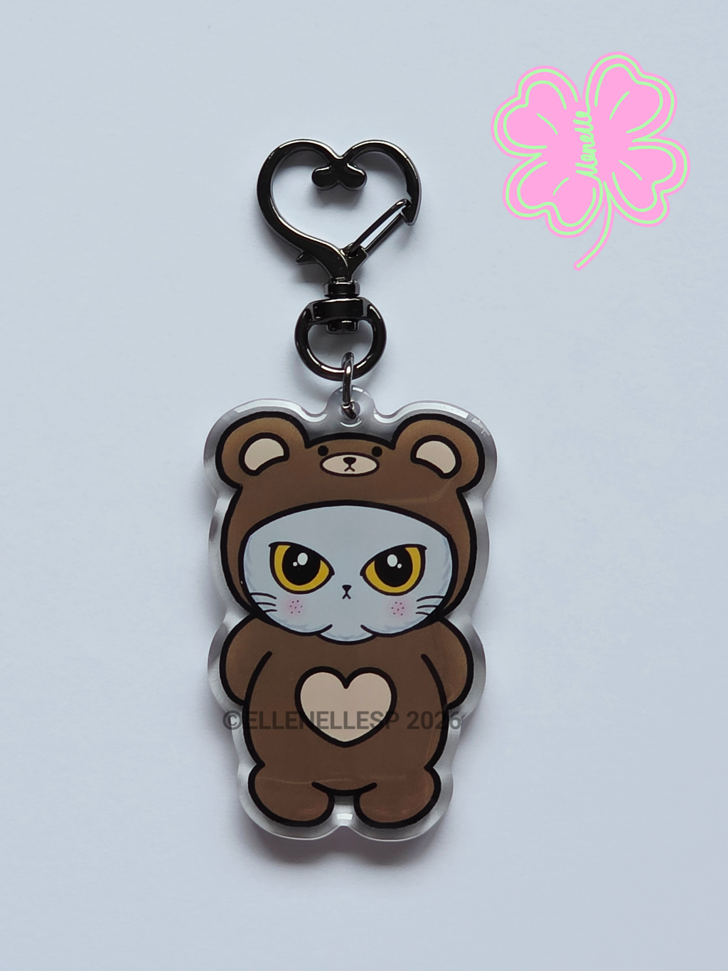Boba Reversible Bear Outfit Keychain