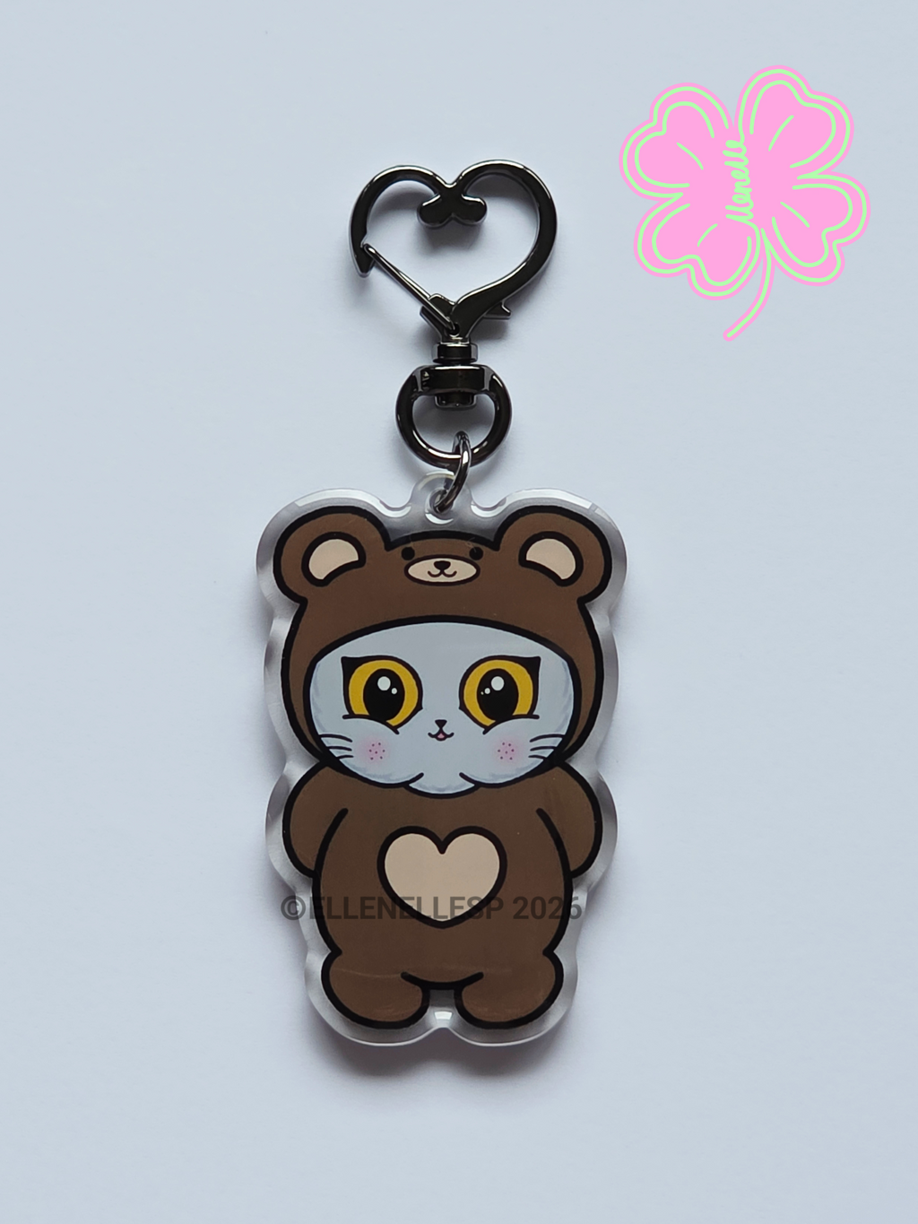 Boba Reversible Bear Outfit Keychain