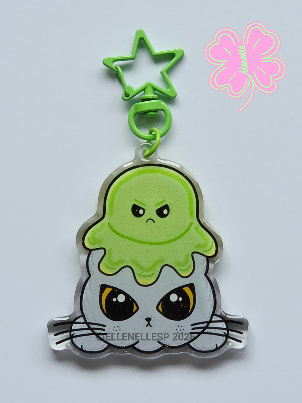 Boba Reversible Octopus Keychain