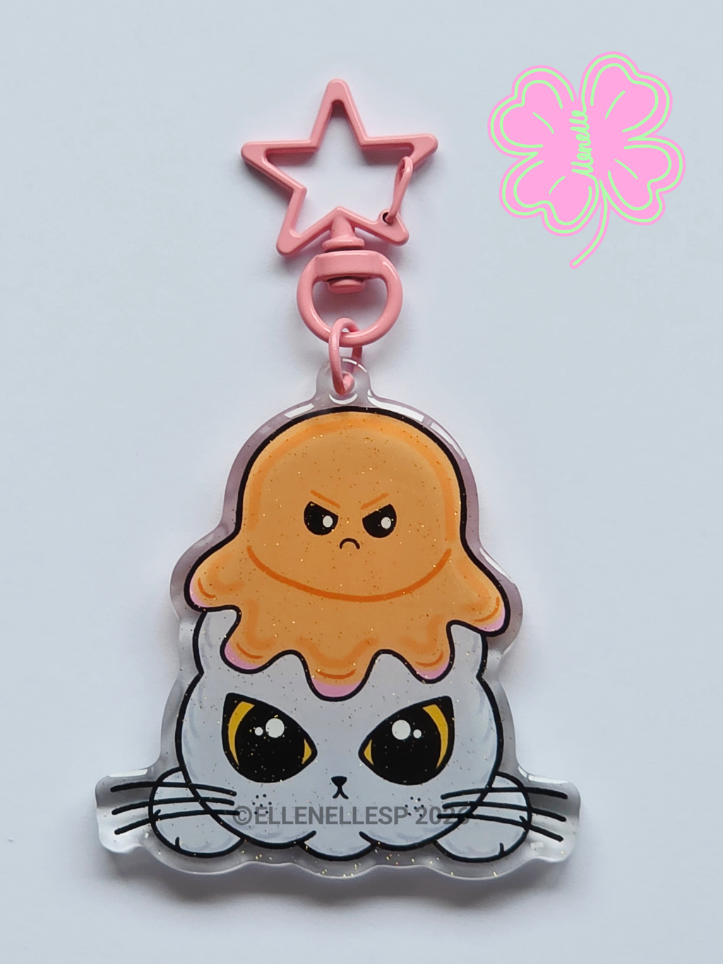 Boba Reversible Octopus Keychain