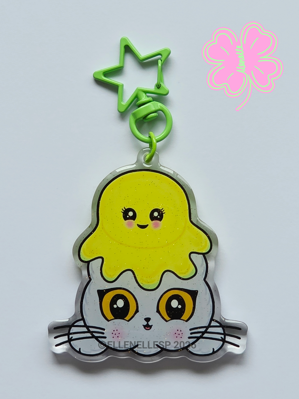 Boba Reversible Octopus Keychain