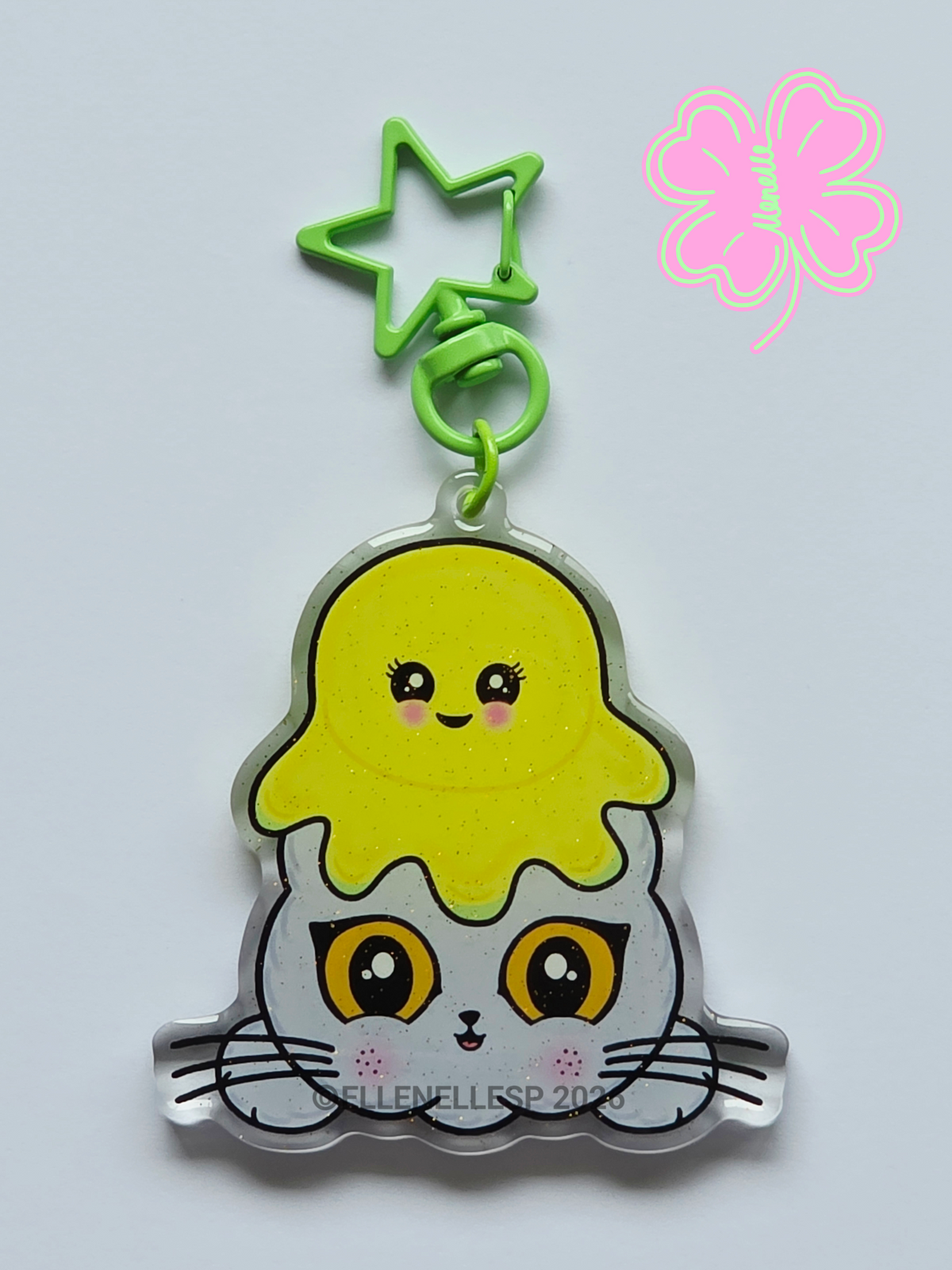 Boba Reversible Octopus Keychain