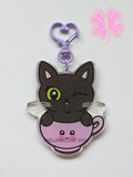 Shadow Coffee Cup Keychain