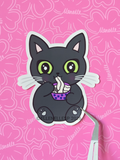 Shadow Eating Noodles Sticker