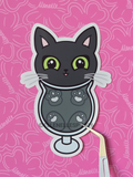 Shadow In Glass Cup Sticker