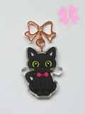 Shadow Red Bowtie Keychain