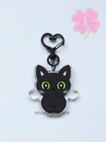Shadow Sitting Keychain
