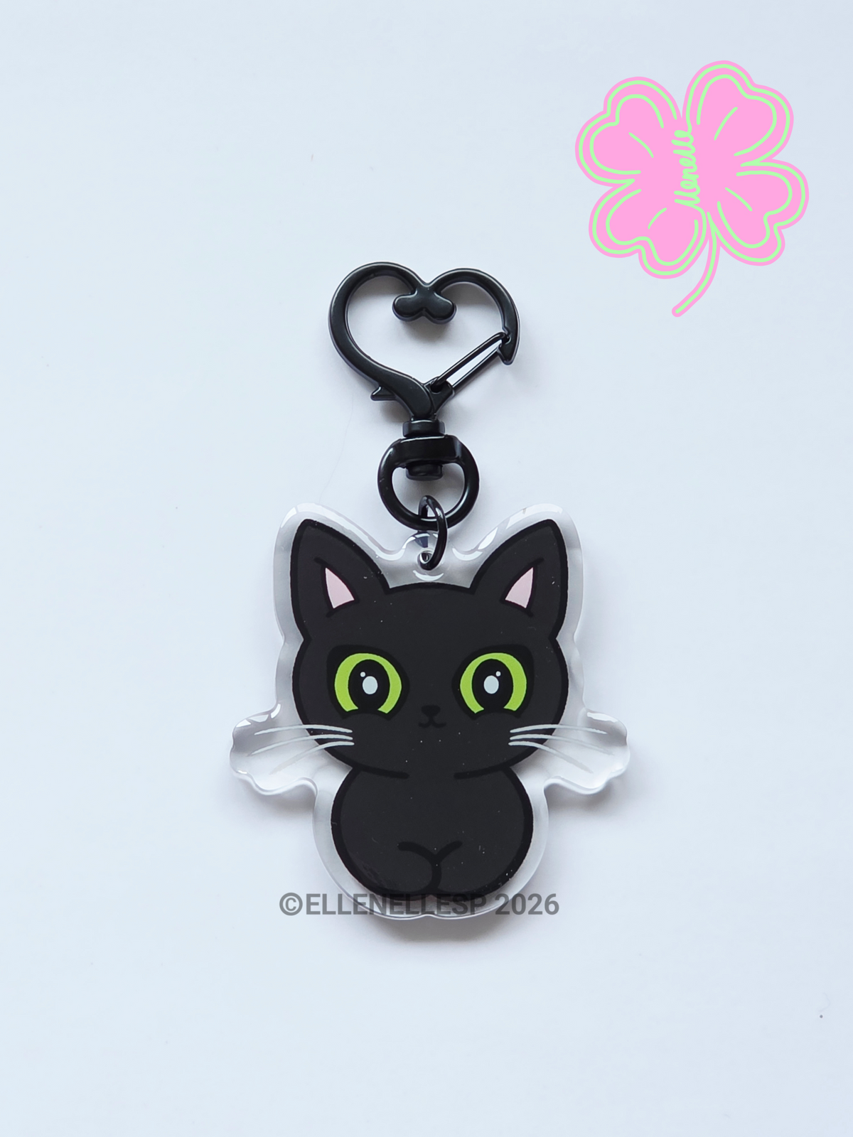 Shadow Sitting Keychain