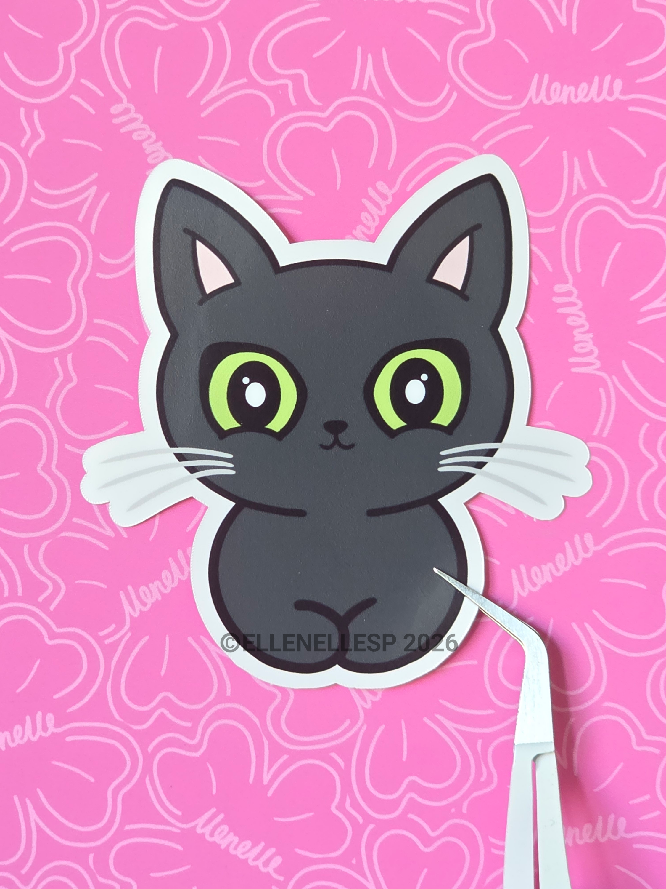 Shadow Sitting Sticker