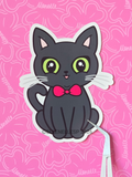 Shadow With Bowtie Sticker