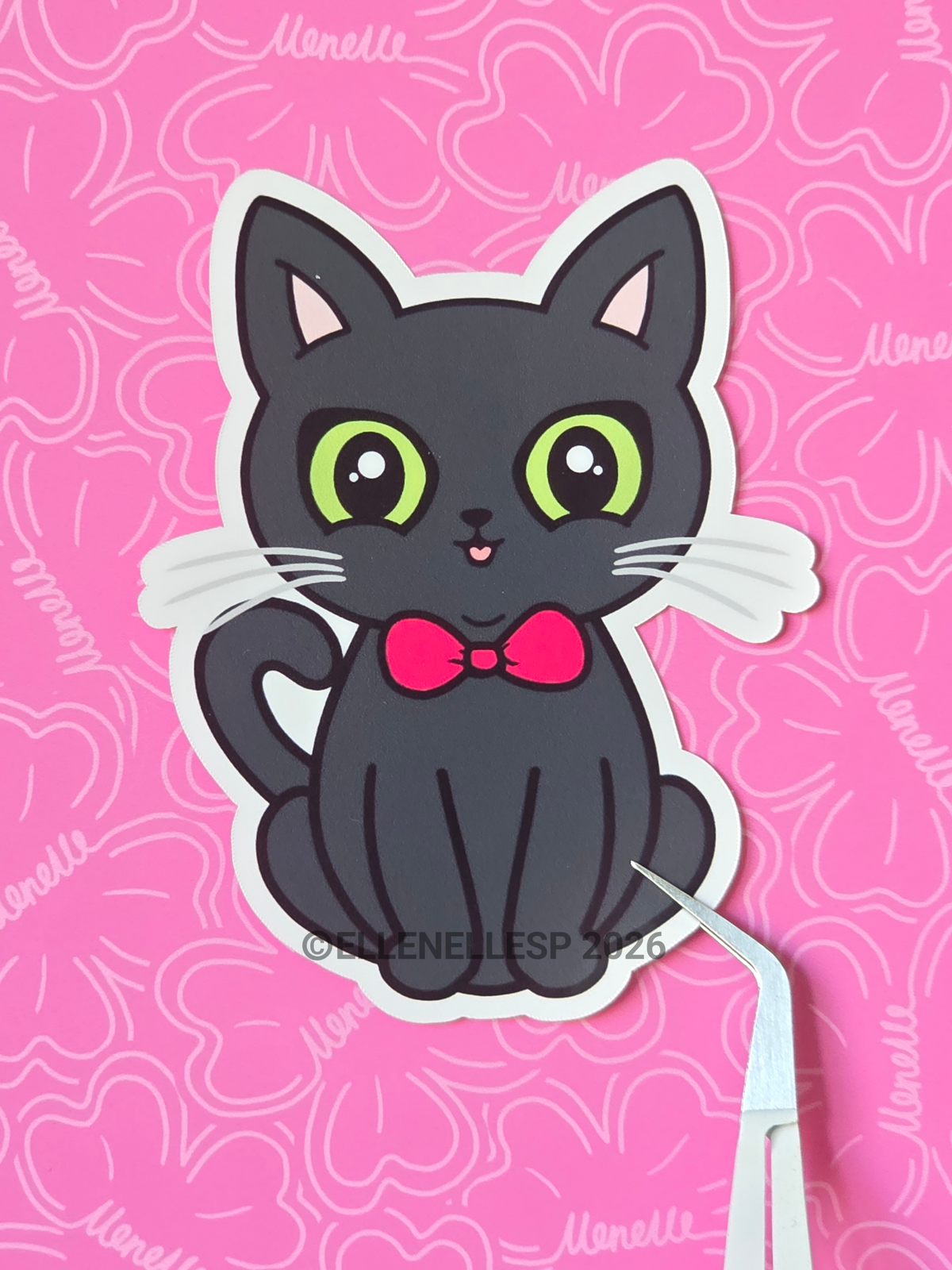 Shadow With Bowtie Sticker