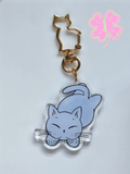 Boba Sleeping Keychain