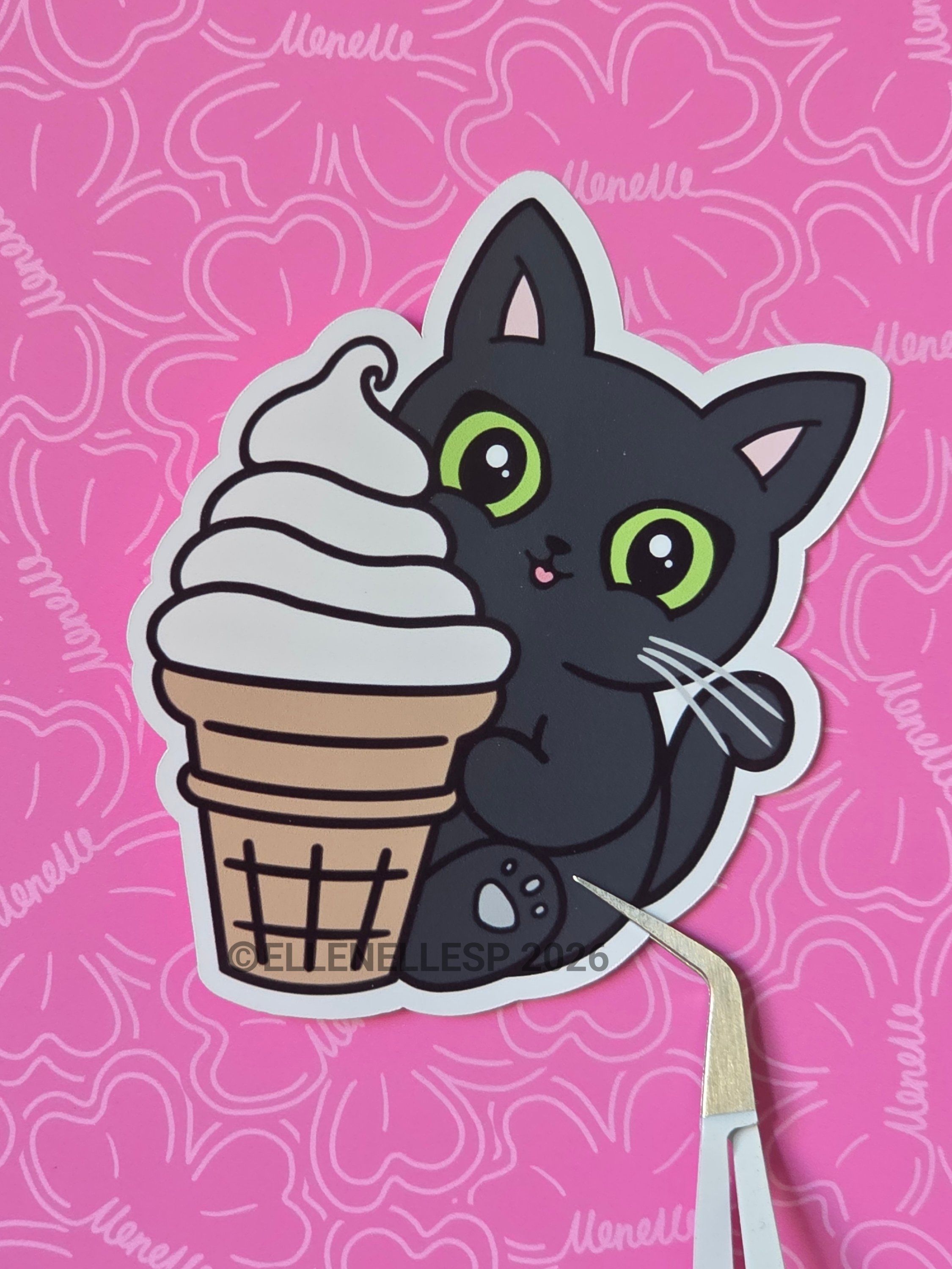 Shadow Soft Serve Sticker