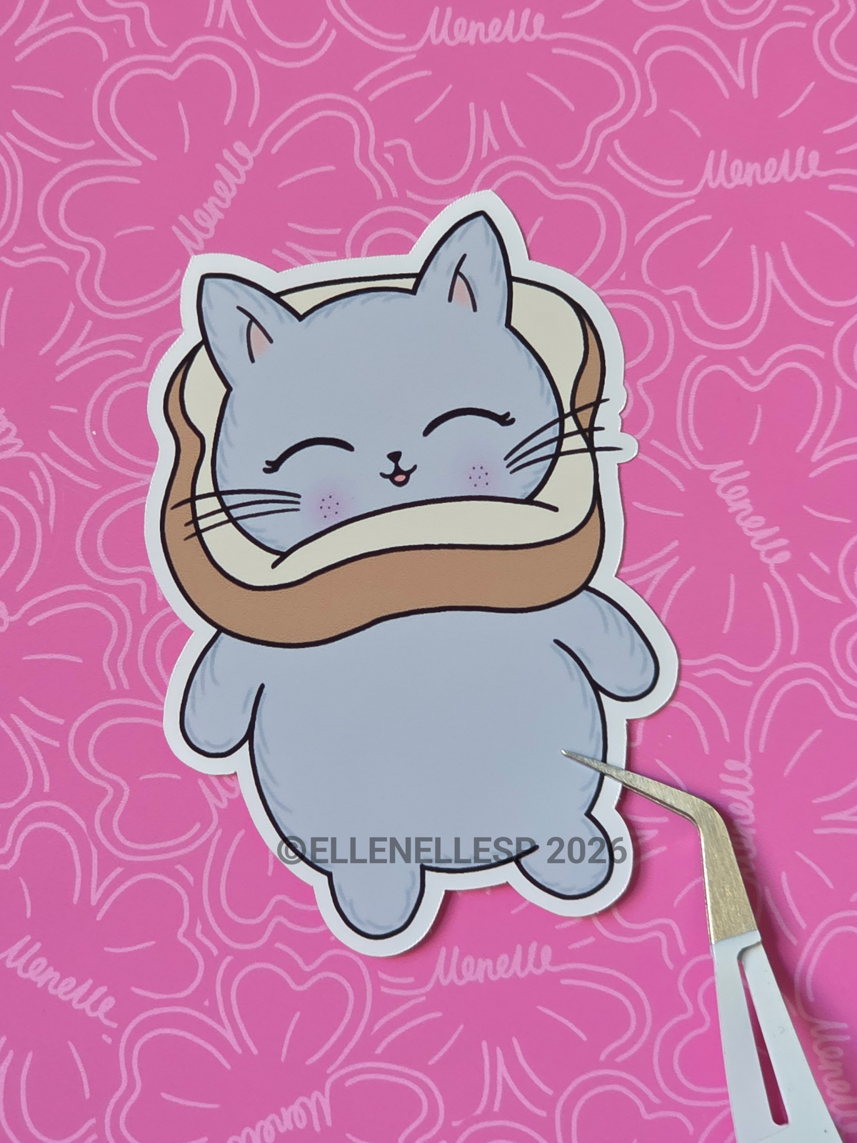 Boba Toast Pillow Sticker