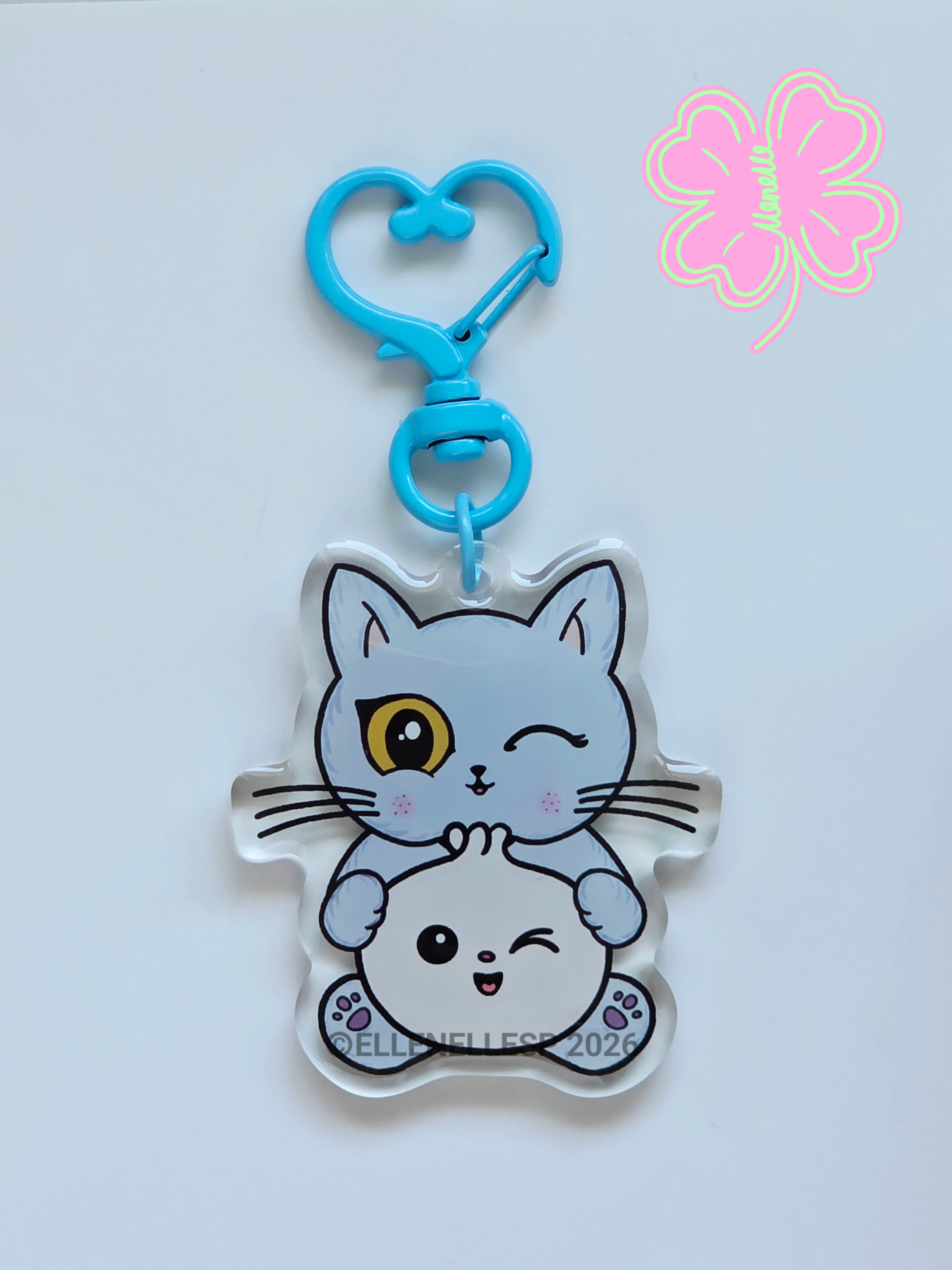 Boba with Winking Bao Keychain