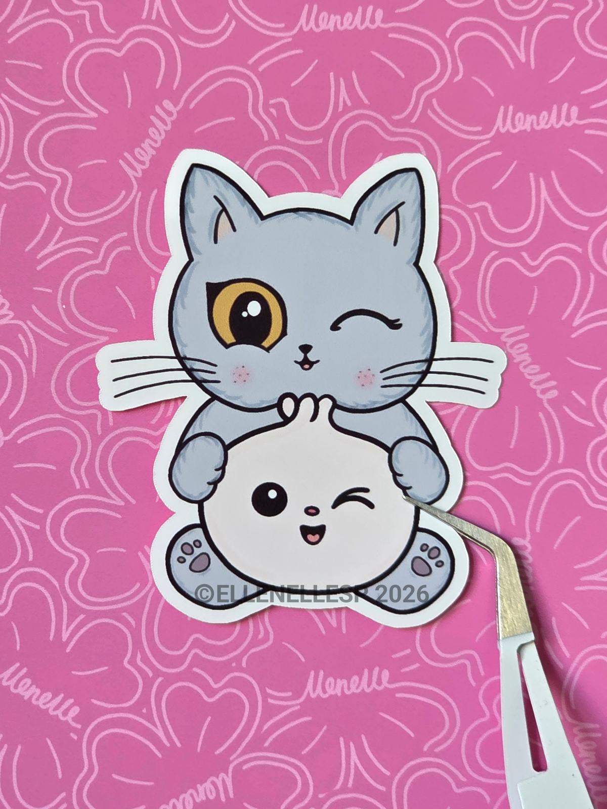 Boba Winking Bao Sticker